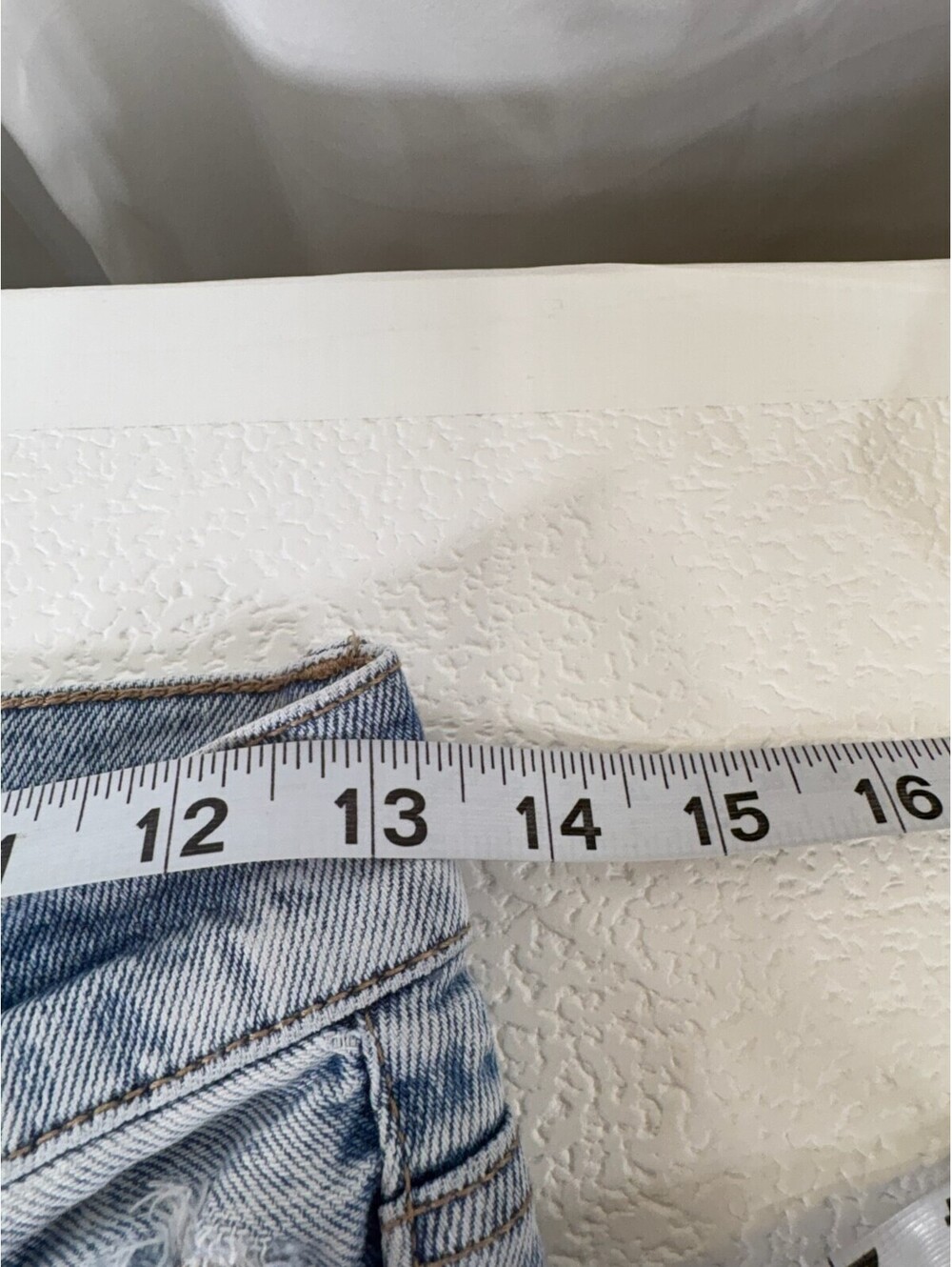 American Eagle Light Blue Distressed High-Rise Straight Leg Jeans Size 0 253D - Picture 7 of 10